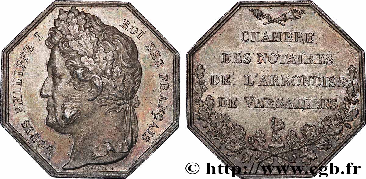 NOTAIRES DU XIXe SIECLE Notaires de Versailles (Louis-Philippe) TTB+