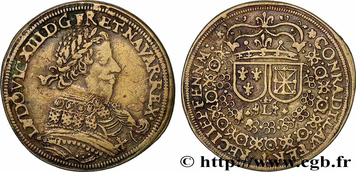 LOUIS XIII LE JUSTE Jeton de fabrique nurembergeoise TTB