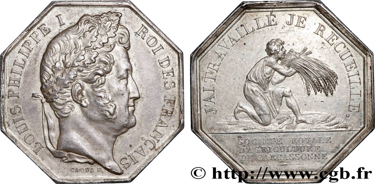 SOCIÉTÉS D AGRICULTURE, HORTICULTURE, PÊCHE ET CHASSE SOCIÉTÉ ROYALE D’AGRICULTURE DE CARCASSONNE TTB+