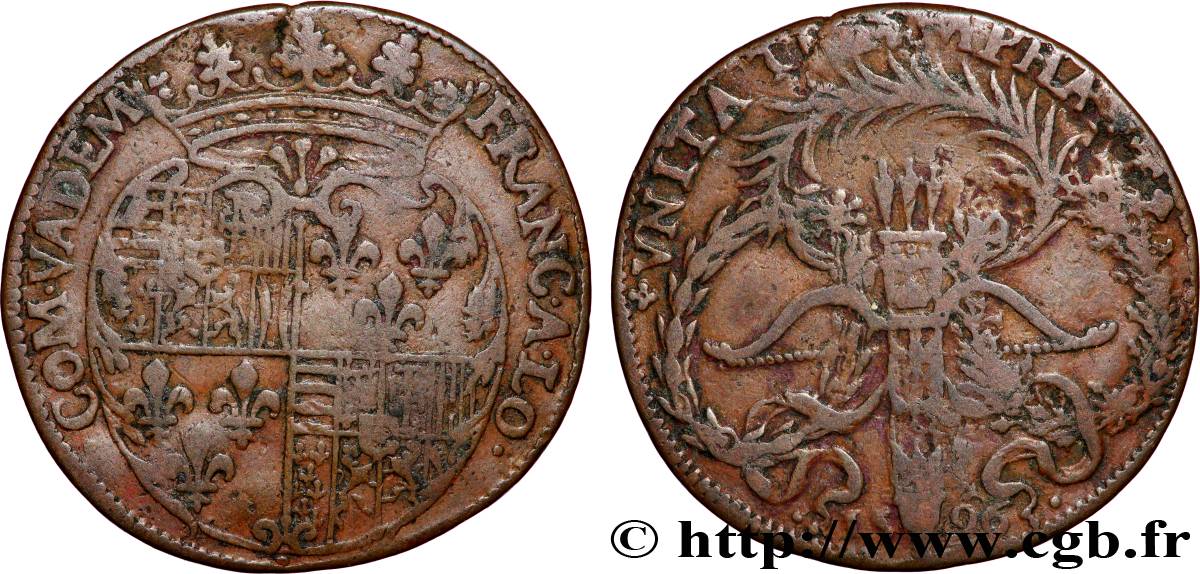 SALM - COMTÉ DE SALM - FRANÇOIS II Mariage de François II et Christine de Salm TTB