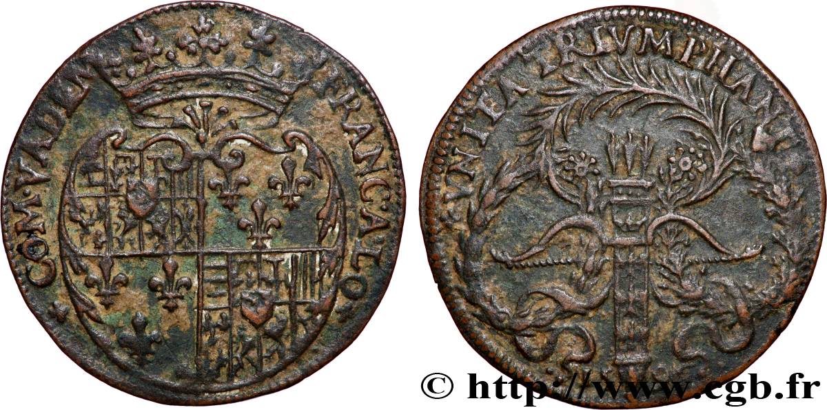 SALM - COMTÉ DE SALM - FRANÇOIS II Mariage de François II et Christine de Salm TTB