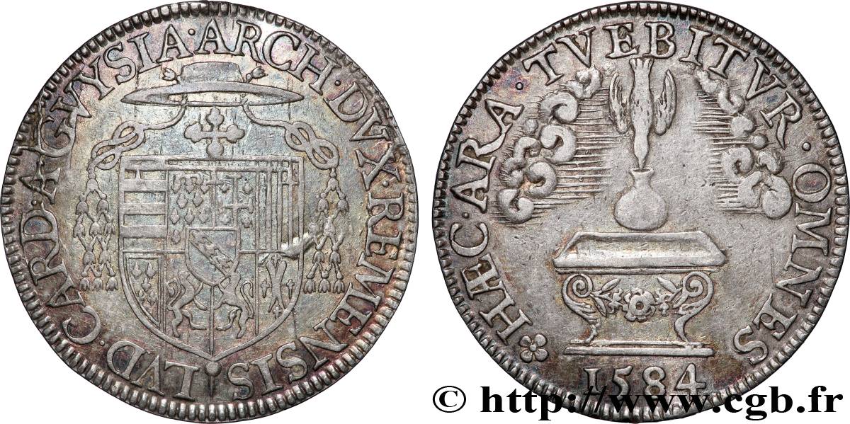 CHAMPAGNE ARDENNES - NOBLESSE ET VILLES LOUIS II DE GUISE CARDINAL - ARCHEVÊQUE TTB+