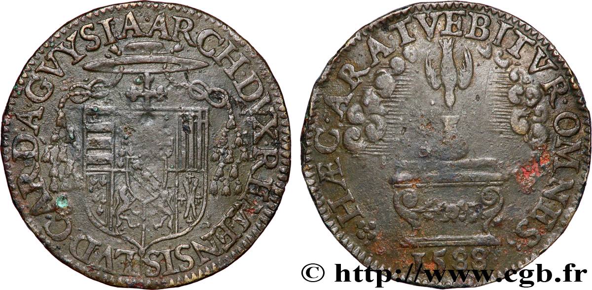 CHAMPAGNE ARDENNES - NOBLESSE ET VILLES LOUIS II DE GUISE CARDINAL - ARCHEVÊQUE TTB/TB+