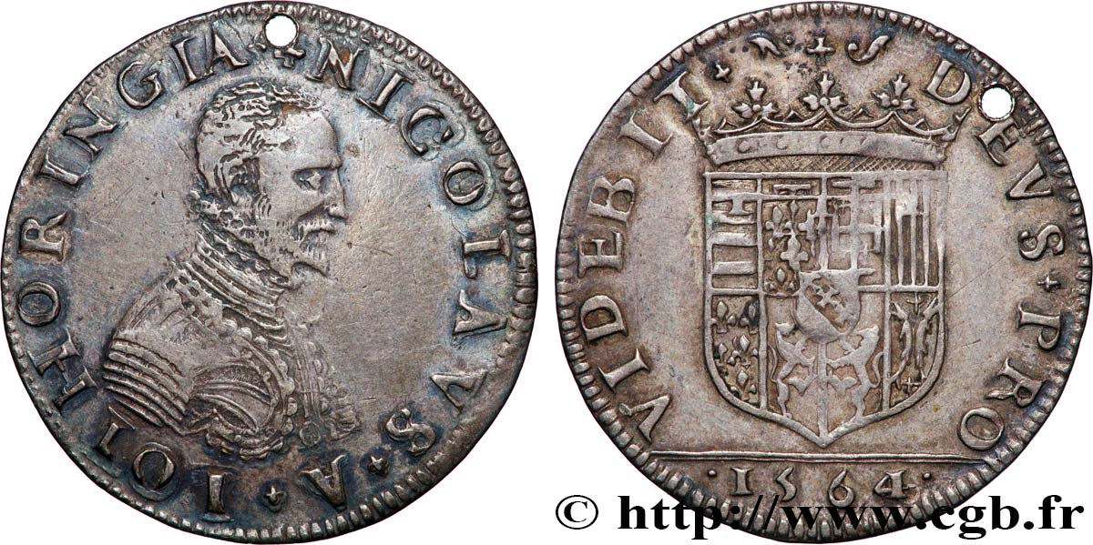 LORRAINE - NOBLESSE ET VILLES Nicolas de Lorraine TTB