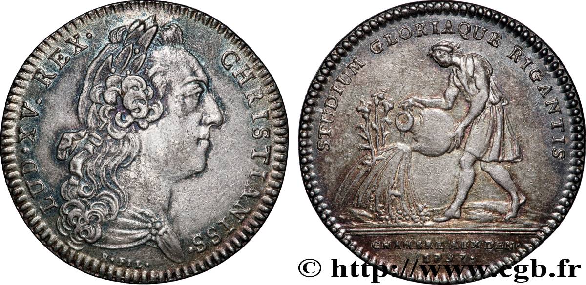 CHAMBRE AUX DENIERS LOUIS XV SUP/TTB+