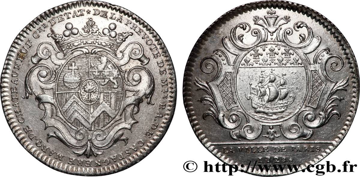 ILE DE FRANCE - VILLES et NOBLESSE Pierre-Antoine de Castagnère, marquis de Châteauneuf SUP