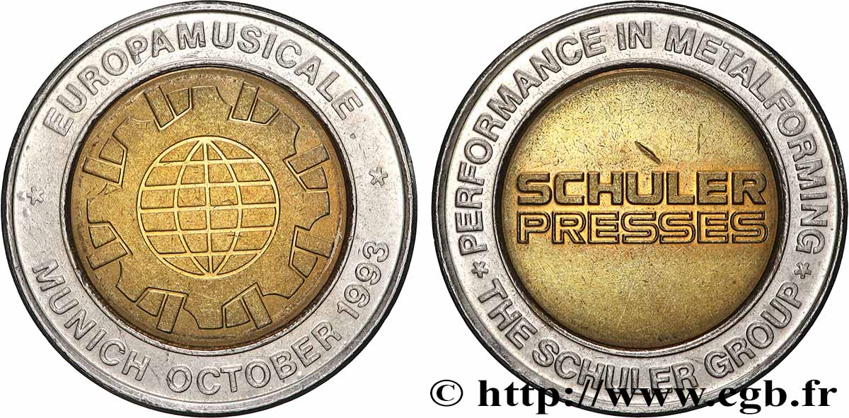 ADVERTISING TOKENS Jeton - Schuler Presses Europamusicale AU