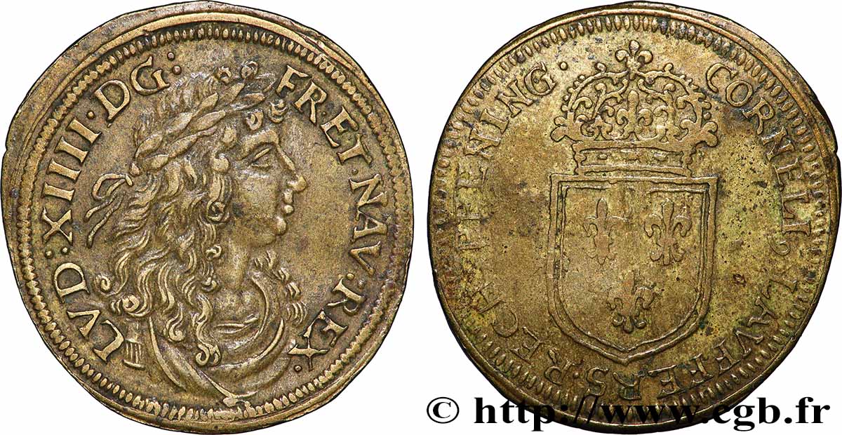 ROUYER - X. JETONS DE NUREMBERG Louis XIV TTB/TB+