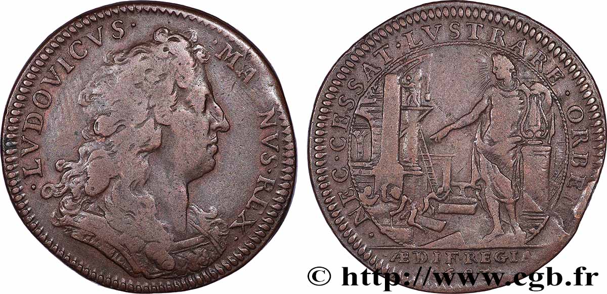 BÂTIMENTS DU ROI Jeton Cu 27, bâtiments du roi TTB