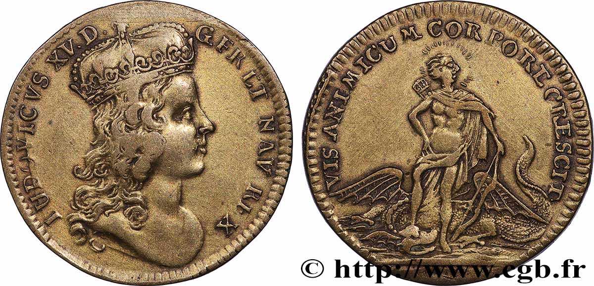 LOUIS XV DIT LE BIEN AIMÉ La prise de Fontarabie (Pays Basque) TTB