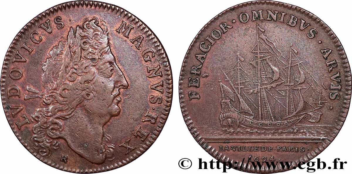 PARIS - ADMINISTRATION MUNICIPALE LOUIS XIV TTB+