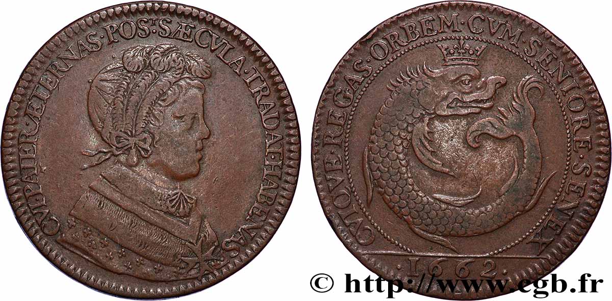 DAUPHINÉ - LOUIS V, LE GRAND DAUPHIN OU MONSEIGNEUR Dauphin de France, fils de Louis XIV MBC