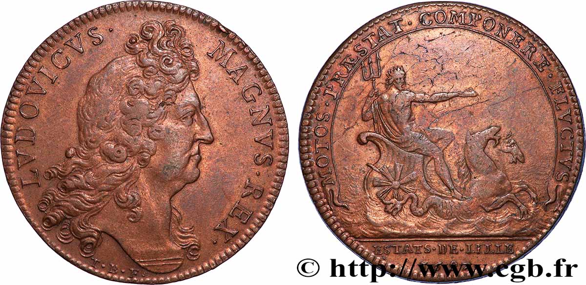 FLANDRE FRANÇAISE États de Lille, émission de 1697 MBC