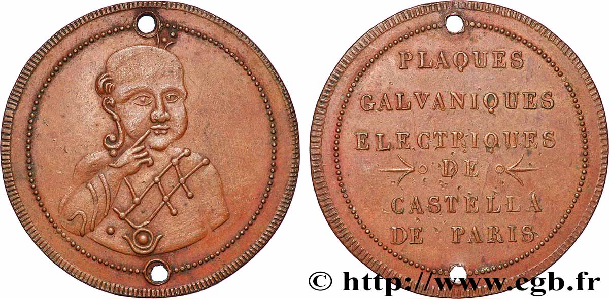 ADVERTISING TOKENS Jeton, Plaques galvaniques électriques de Castella AU
