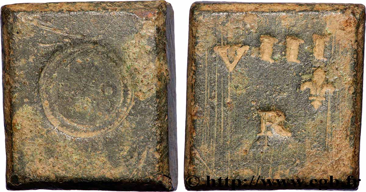 ESPAGNE Poids monétaire pour la pièce de 8 reales, 1er type TTB+