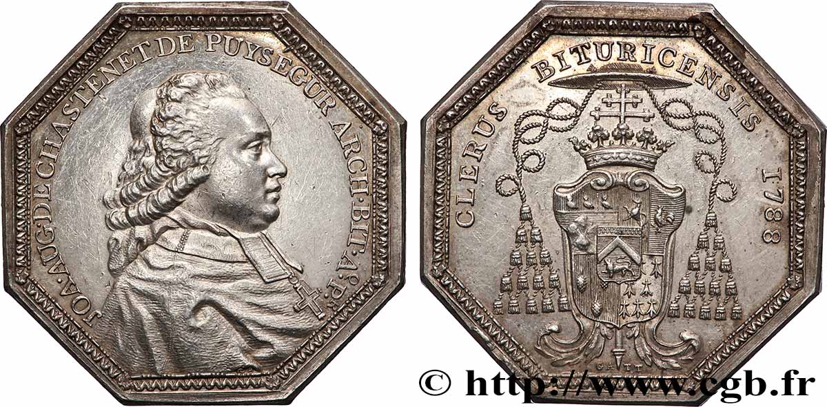 CENTRE (NOBLESSE DE LA RÉGION...) Jean Auguste de Chastenet de Puységur, archevêque de Bourges SUP