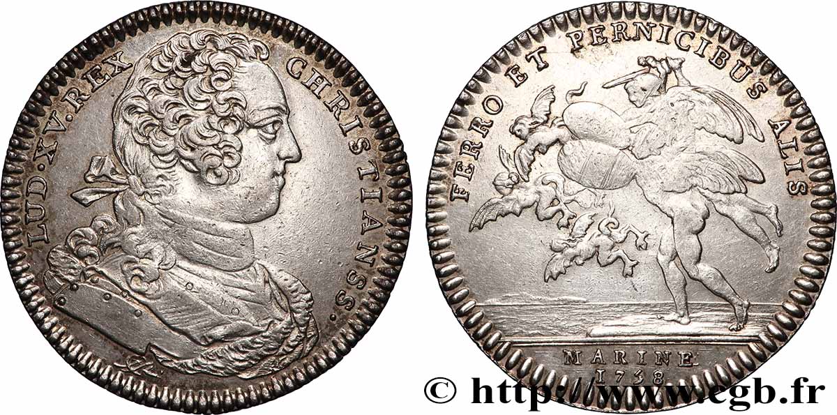 GALERES ROYALES Marine, émission de 1758 fVZ