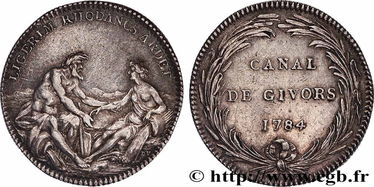 CANAUX ET TRANSPORTS FLUVIAUX Jeton Ar 32, canal de Givors TTB+