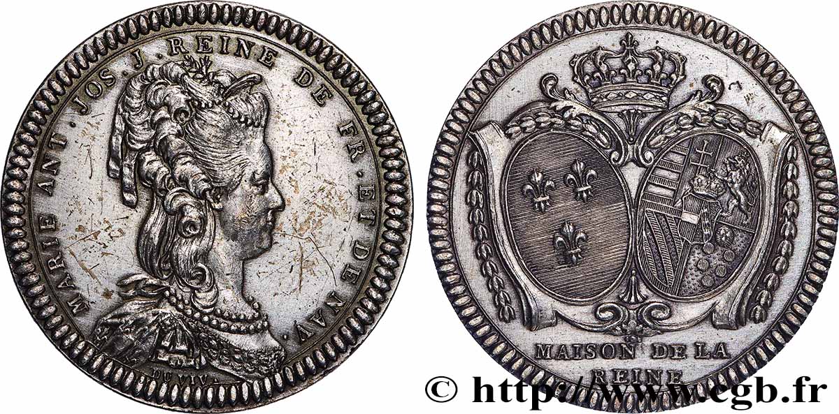MAISON DE LA REINE Marie - Antoinette, reine de France, refrappe TTB+