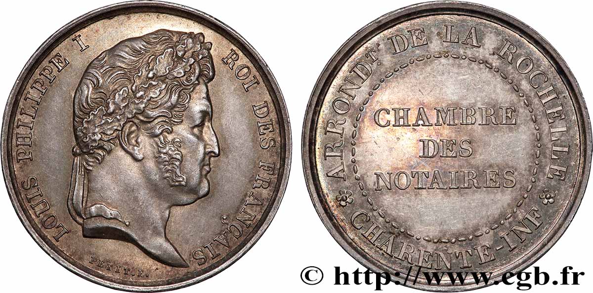NOTAIRES DU XIXe SIECLE Notaires de La Rochelle (Louis-Philippe) EBC