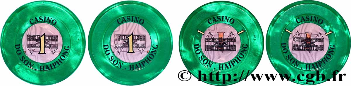 CASINOS AND GAMES Lot de 2 jetons, Casino Do Son, 1 AU