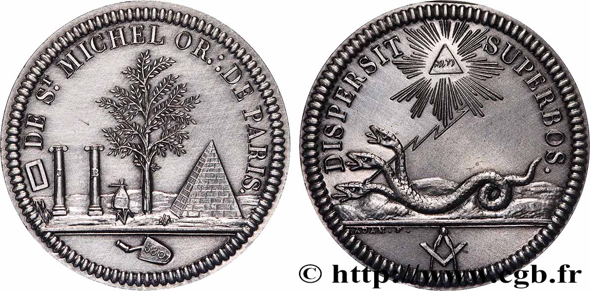 FRANC-MAÇONNERIE - PARIS SAINT MICHEL - Refrappe n°297 SPL