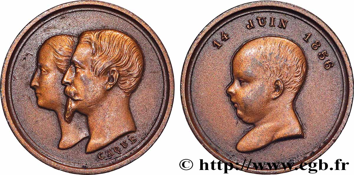 NAPOLÉON IV Quinaire de la Naissance, refrappe SUP