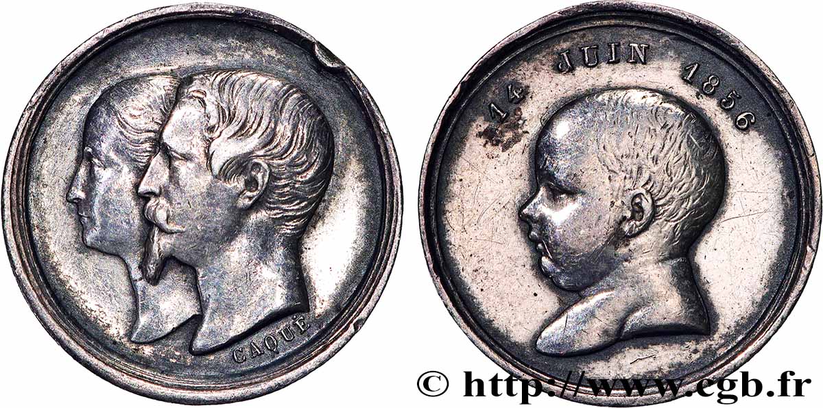 NAPOLÉON IV Quinaire de la Naissance XF