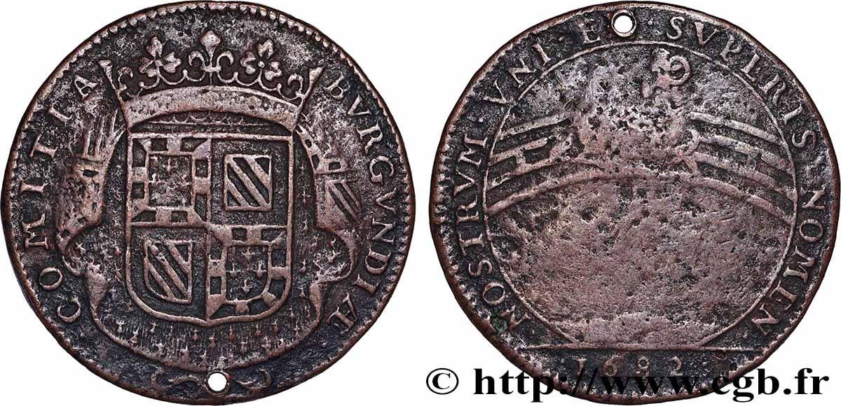 BOURGOGNE (ÉTATS DE ...) Naissance du petit-fils de Louis XIV TB