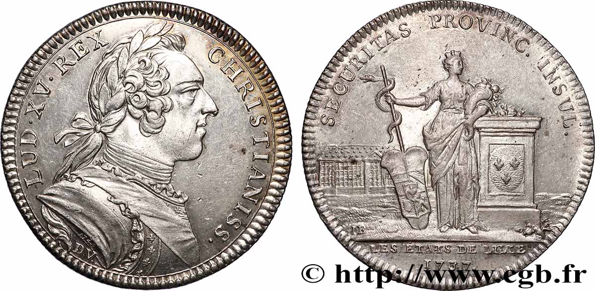 LILLE Louis XV, émission de 1748 AU