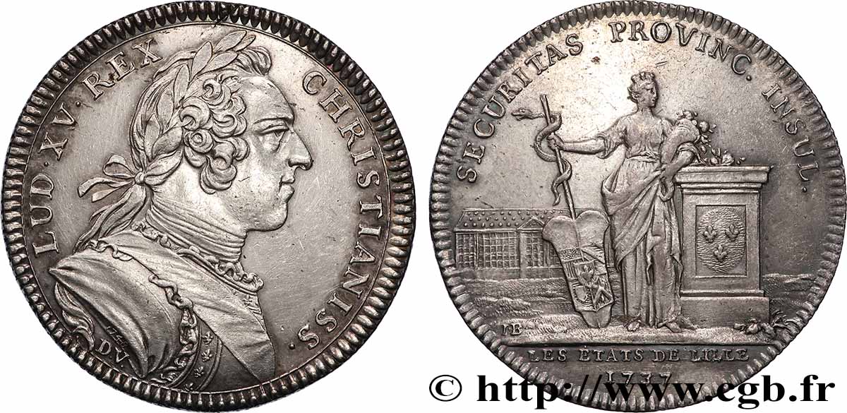 LILLE Louis XV, émission de 1748 AU