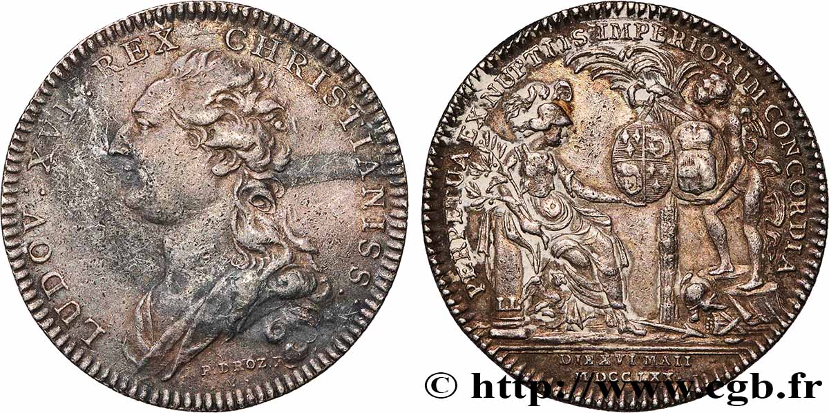 DAUPHINÉ - LOUIS X, DAUPHIN (futur LOUIS XVI) Mariage du dauphin LOUIS X (futur LOUIS XVI) MBC