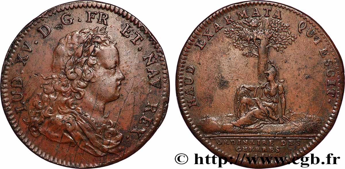 ORDINAIRE DES GUERRES LOUIS XV TTB+