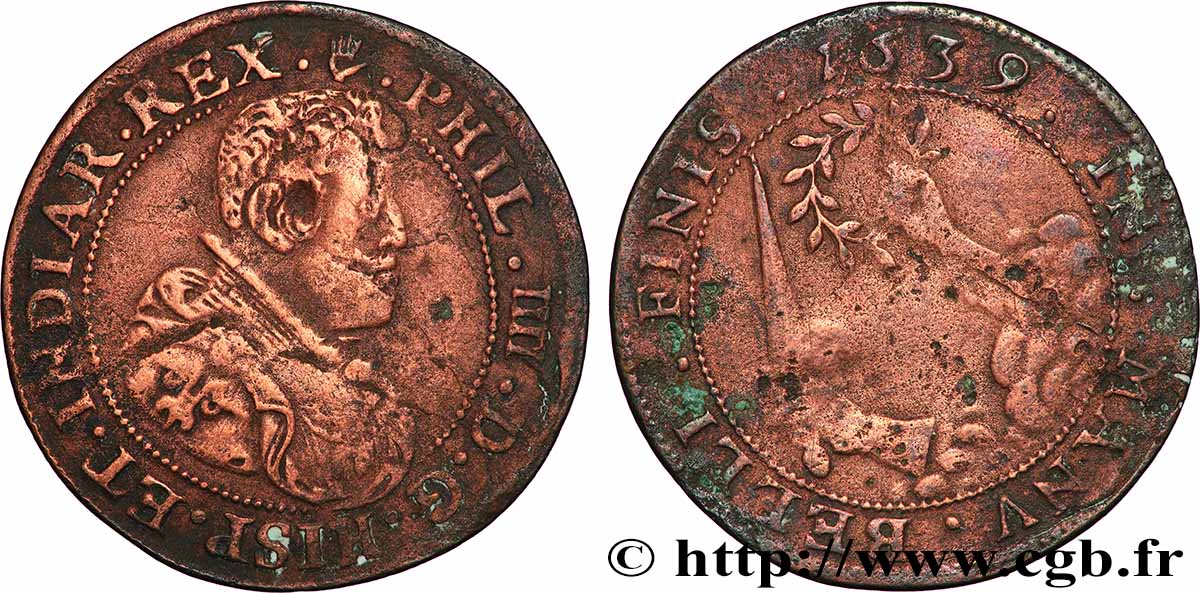 SPANISCHE NIEDERLANDE - HERZOGTUM BRABANT - PHILIPP IV. Souhait de paix fSS