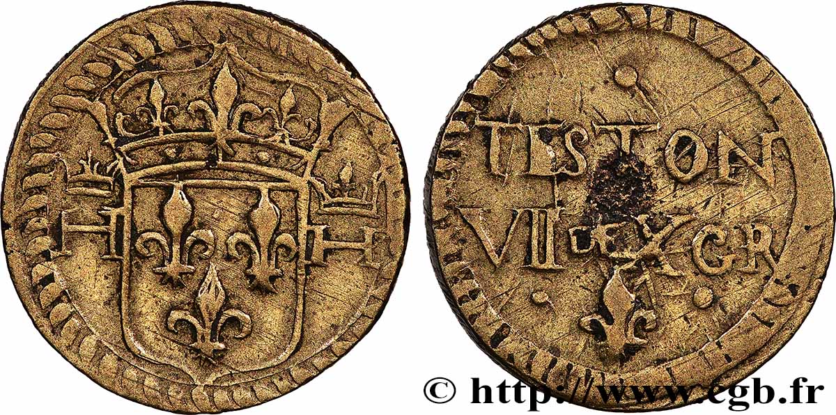 HENRI III - POIDS MONÉTAIRE Poids monétaire pour le teston SS