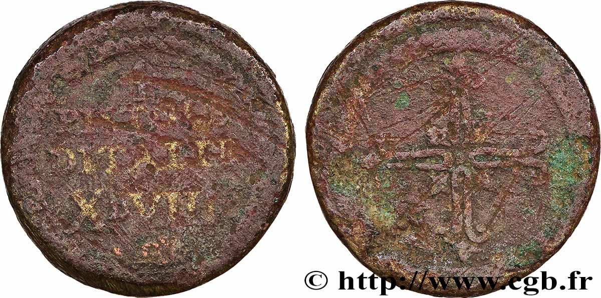 ITALIE - POIDS MONÉTAIRE Poids monétaire pour la pièce de quatre pistoles d’Italie S