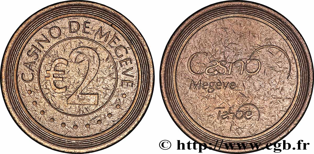 CASINOS ET JEUX Casino de Megève, 2€ SS
