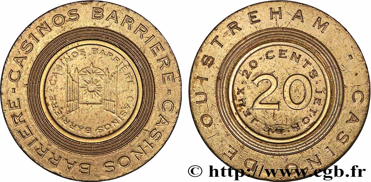 CASINOS ET JEUX Casino de Ouistreham, 20 centimes SS