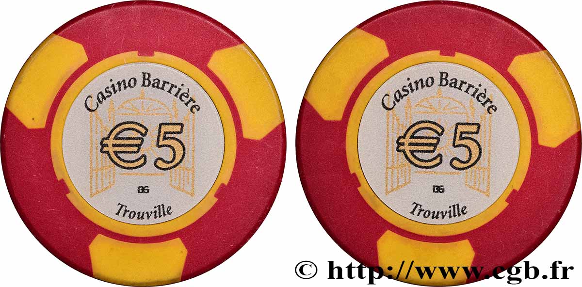 CASINOS ET JEUX Casino de Trouville, 5€ VZ