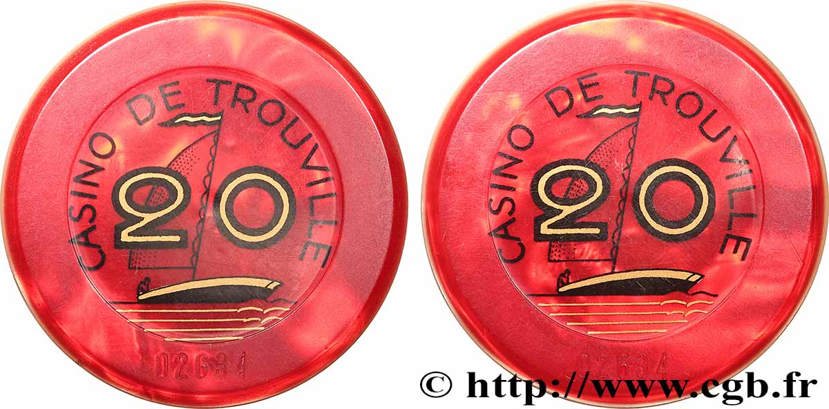 CASINOS ET JEUX Casino de Trouville, 20 TTB+