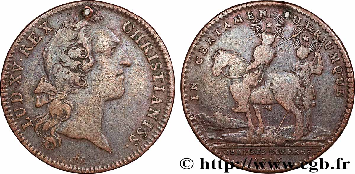 ORDINAIRE DES GUERRES (WAR ADMINISTRATION) Louis XV VF