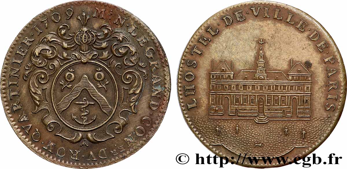 ILE DE FRANCE - TOWNS AND GENTRY N. Legrand, conseiller du roi quartinier AU