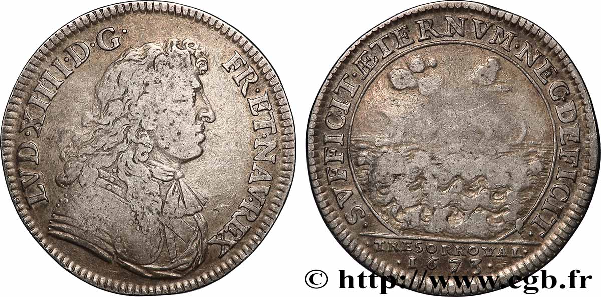 TRÉSOR ROYAL Trésor royal, émission de 1673 TTB
