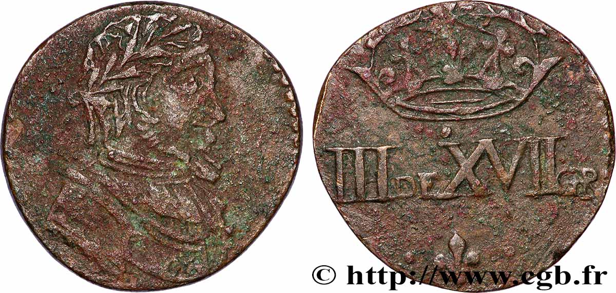 LOUIS XII TO HENRI III - COIN WEIGHT Poids monétaire pour le demi-teston XF