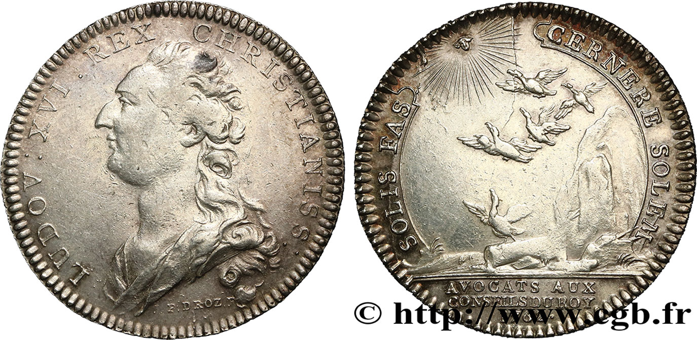 CONSEIL DU ROI Avocats aux conseils, émission de 1780 TTB