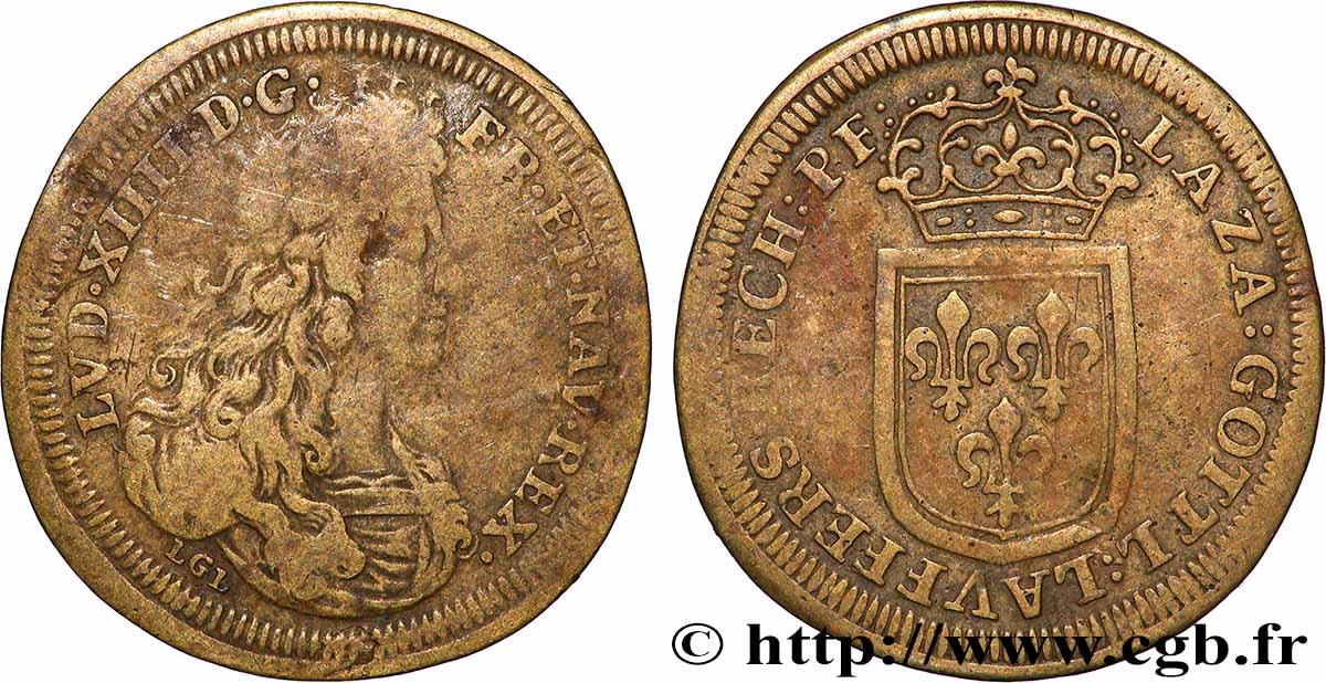 ROUYER - X. NUREMBERG JETONS AND TOKENS Lazare Gottlieb Lauffer, jeton de compte XF