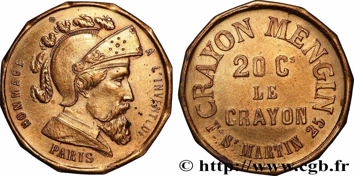 BOIS Crayon Mengin - 20 centimes le Crayon q.SPL