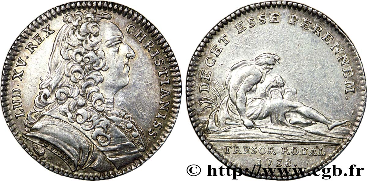 TRÉSOR ROYAL Jeton Ar 28, Trésor royal TTB+