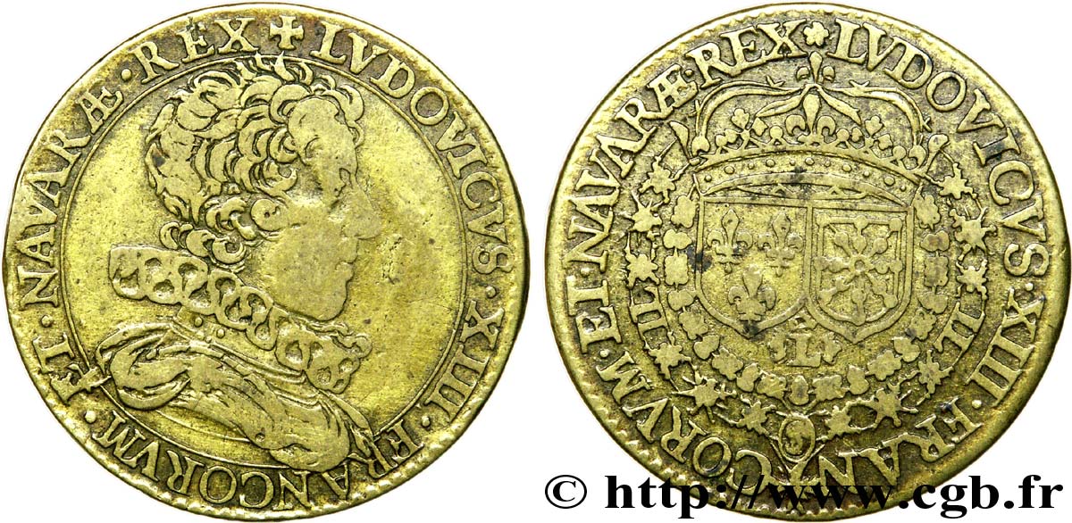 LOUIS XIII LE JUSTE Jeton Cu 27 TB+