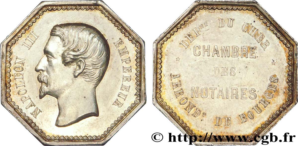NOTAIRES DU XIXe SIECLE Notaires de Bourges (Napoléon III) EBC